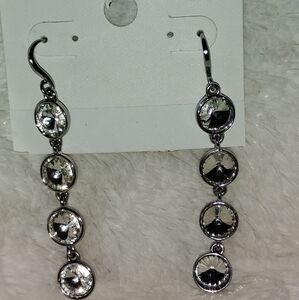 Charter Club Elegant Silver Drop Earrings!